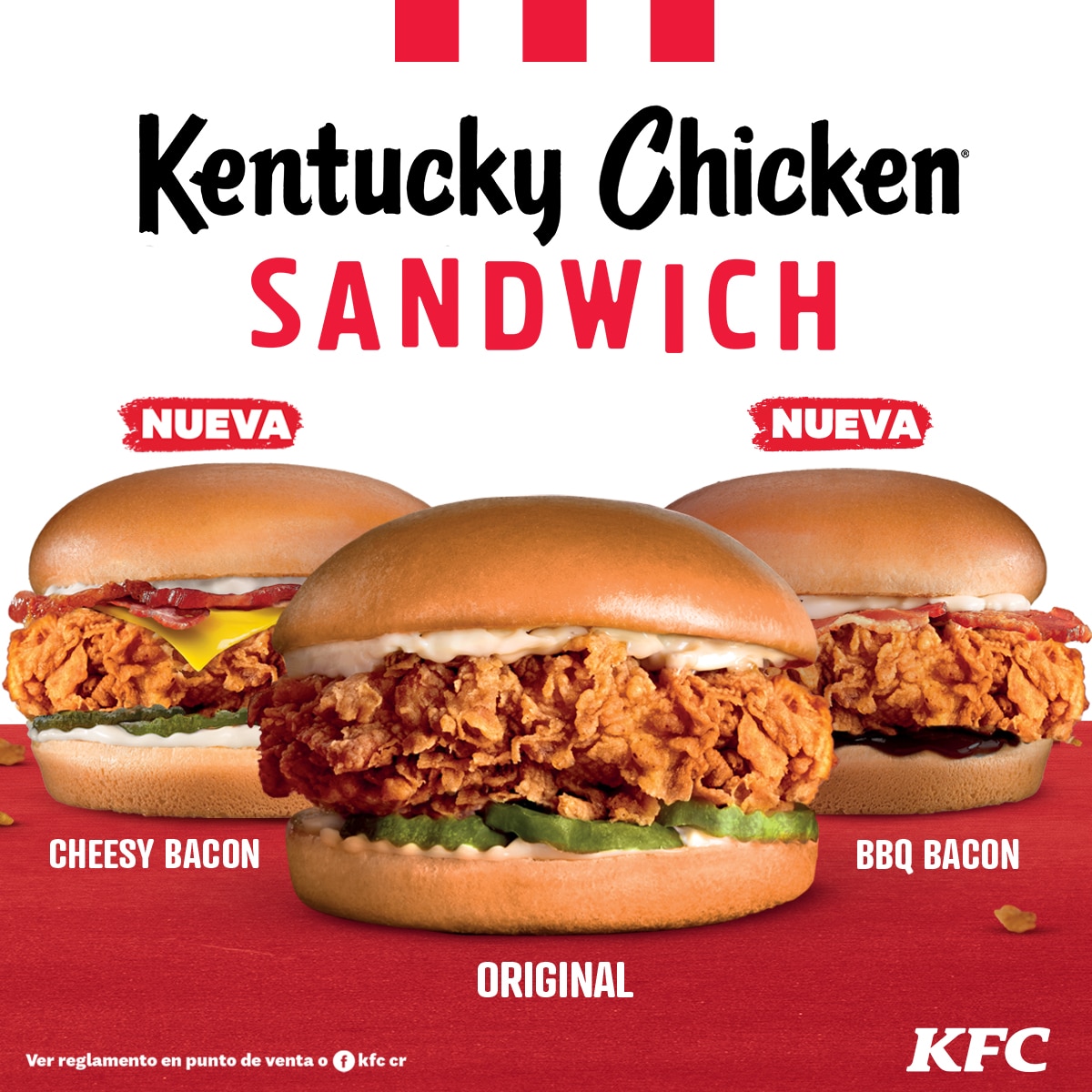 KFC Sándwich de Pollo Dos Nuevos Sabores