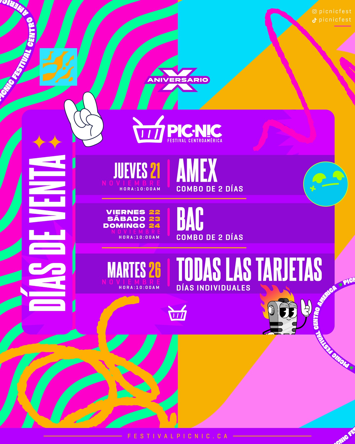 Picnic Festival Centroamérica puso a la venta sus entradas 2025